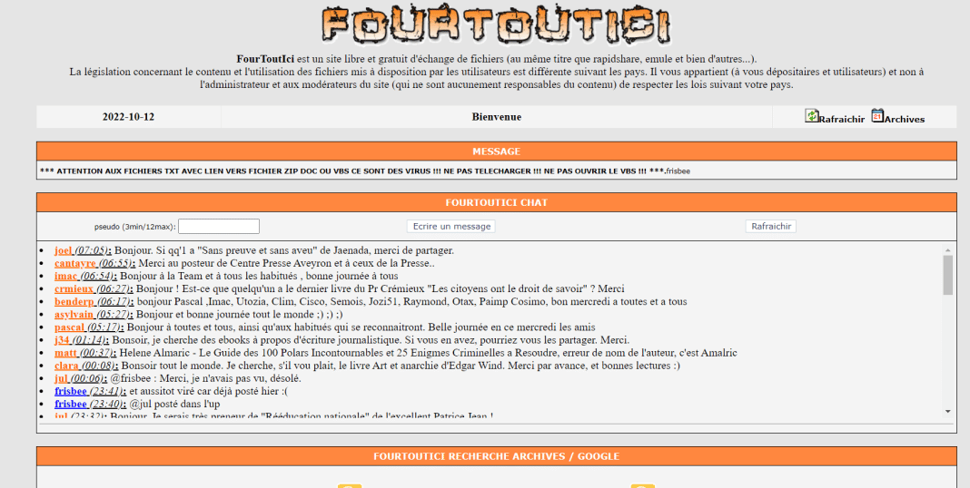 Fourtoutici Pro et Upload le site de livres à télécharger C Fun