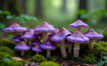 Mystères et vertus des champignons violets comestibles
