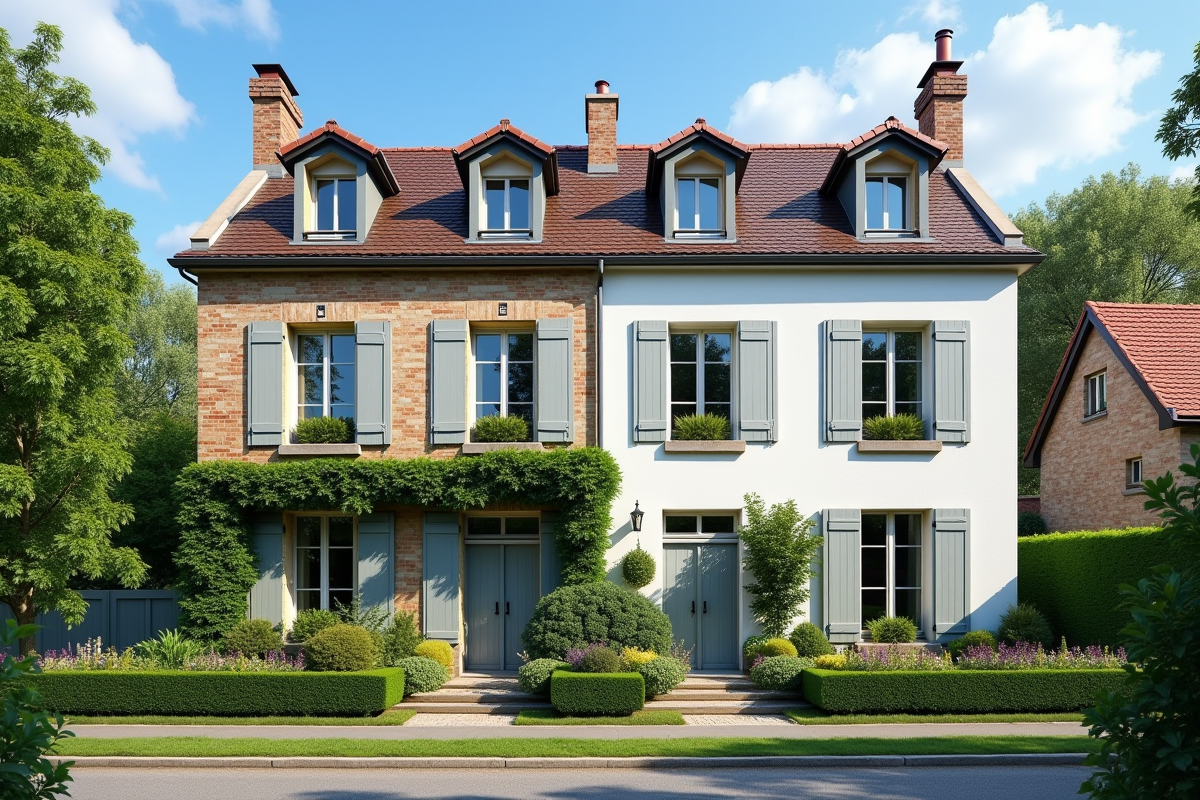 Deux maisons françaises contrastées en ville et campagne