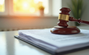 Qu’est-ce que l’article 700 CPC : un éclairage simple Marteau de justice sur des documents légaux en bureau lumineux